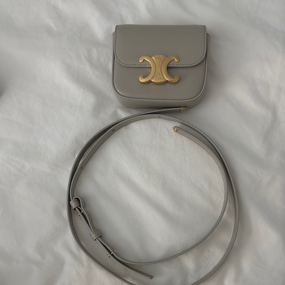 Mini Claude in Shiny Green Gray color